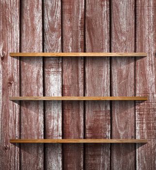 Wooden book Shelf background