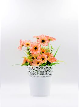 Plastic flower in vase