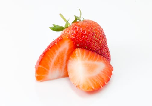 fresh strawberry isolated on white background