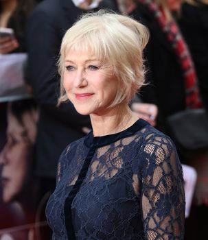 UK, London: Helen Mirren arrives on the red carpet on April 11, 2016 for the premiere of Eye in the Sky at Curzon Mayfair Cinema in London.
