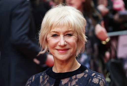 UK, London: Helen Mirren arrives on the red carpet on April 11, 2016 for the premiere of Eye in the Sky at Curzon Mayfair Cinema in London.