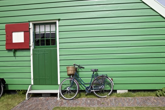 Home and bicycle in Netherlands, Holland