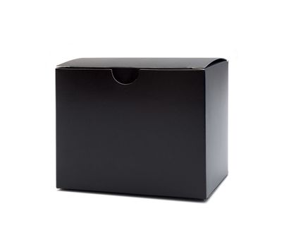 close up of a black box on white background