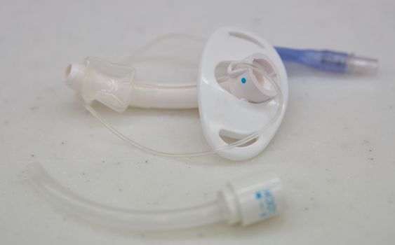 silicone tracheostomy tube have two pieces instrument , outer and inner tube.