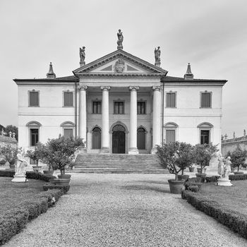 VICENZA, ITALY - MAY 13: Villa Cordellina Lombardi, built in 18th century on a design by architect Giorgio Massari on Wednesday, May 13, 2015.