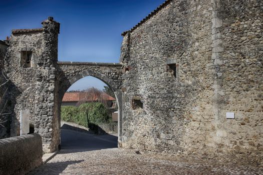 Perouges is a Medieval Walled Town near Lyon in France