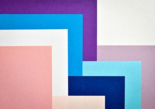 Abstract background with colored paper collage stairs