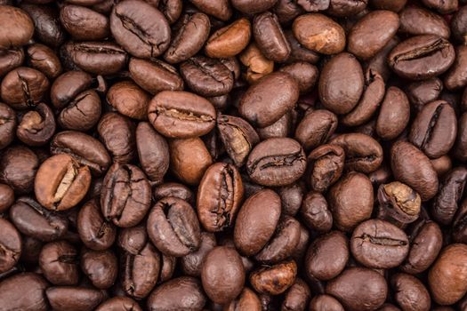 Full frame of coffee beans. Nice background