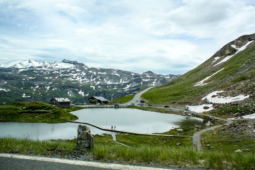 Beautiful mountain lake in the Austrian Alps