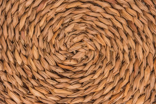 Wicker woven pattern for abstract background or texture. Wicker place mat. 