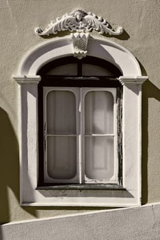 Portuguese Window in the Style of Manueline, Vintage Style Toned Picture