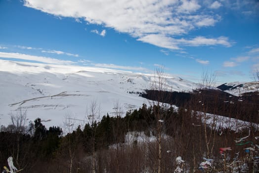 The magnificent mountain scenery of the Caucasus Nature Reserve