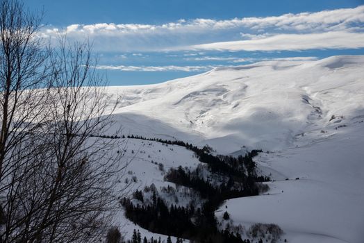 The magnificent mountain scenery of the Caucasus Nature Reserve