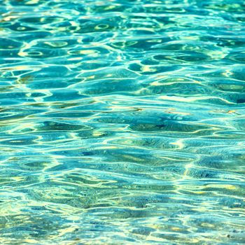 Clear water background, blue natural texture.