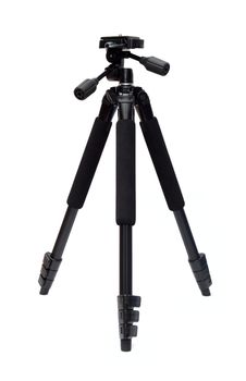 photo tripod isolated on white background