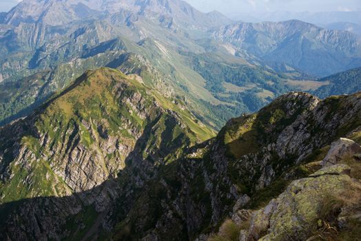 Beautiful mountain scenery of Krasnaya Polyana . Sochi