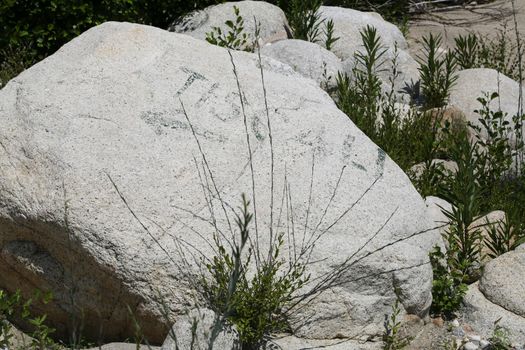 Archaeological site of Tiscali nuragic village in Dorgali, Sardinia, Italy