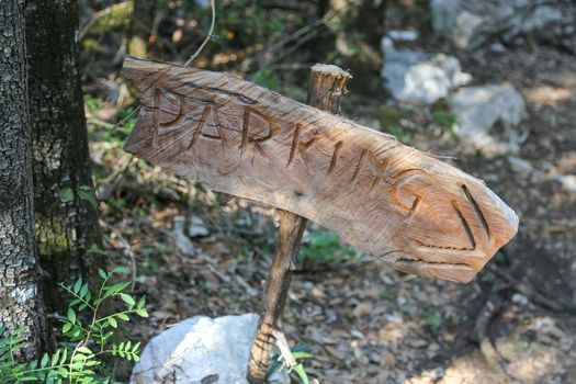 Archaeological site of Tiscali nuragic village in Dorgali, Sardinia, Italy