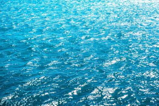 Blue sea for background. Natural water texture