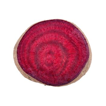 Red beet isolated on a white background