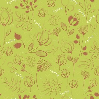 Nifty Seamless pattern with floral background