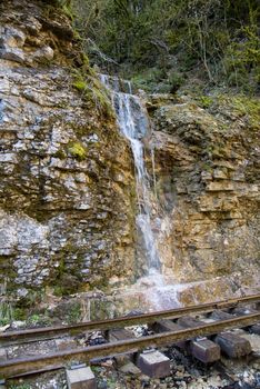 Beautiful mountain scenery . Guam gorge. Krasnodar region