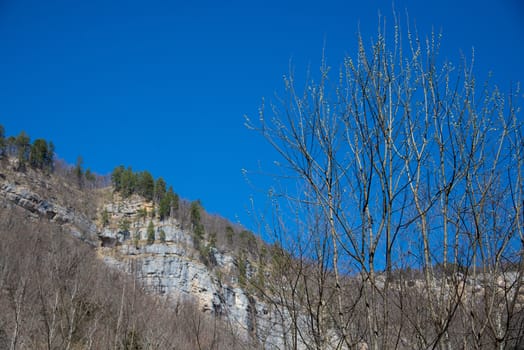 Beautiful mountain scenery . Guam gorge. Krasnodar region