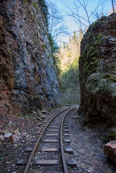 Beautiful mountain scenery . Guam gorge. Krasnodar region