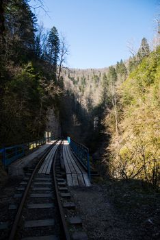 Beautiful mountain scenery . Guam gorge. Krasnodar region