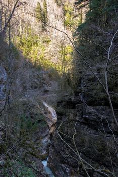 Beautiful mountain scenery . Guam gorge. Krasnodar region