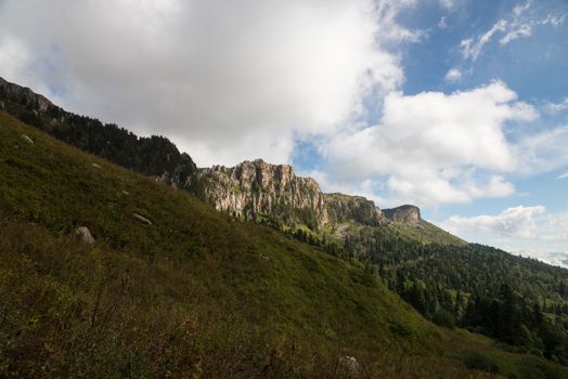 Majestic mountain landscapes of the Caucasian reserve