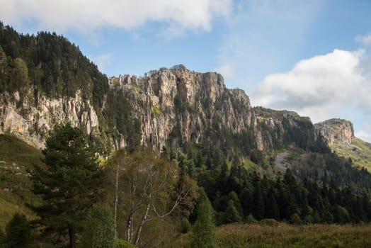 Majestic mountain landscapes of the Caucasian reserve