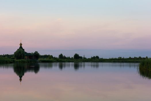 The photo shows the font on the river bank