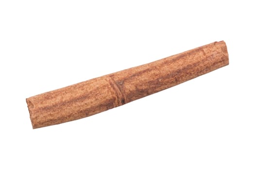 Piece of cinnamon isolated over white background