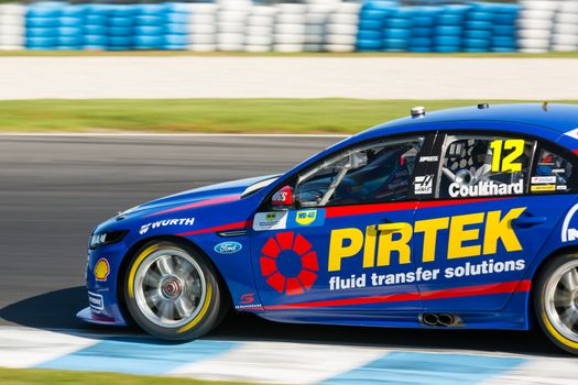 PHILLIP ISLAND, MELBOURNE/AUSTRALIA - 17 APRIL 2016: WD-40 V8 Supercar series race 7 - Phillip Island.