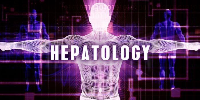 Hepatology as a Digital Technology Medical Concept Art