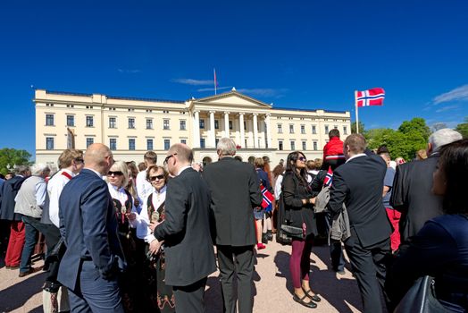OSLO - MAY 17: Norwegian Constitution Day is the National Day of Norway and is an official national holiday observed on May 17 each year. Pictured on May 17, 2014