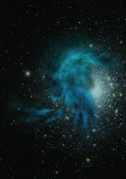 Star field in space a nebulae and a gas congestion. "Elements of this image furnished by NASA".