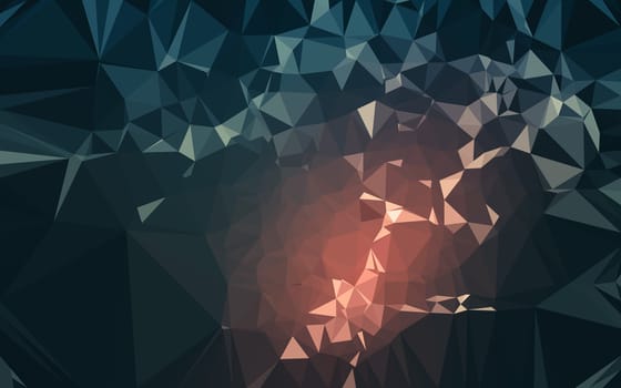 Abstract low poly background, geometry triangle, mosaic pastel color background