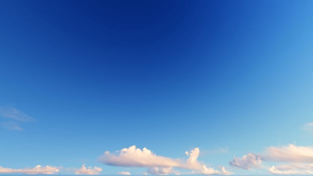 Cloudy blue sky abstract background, blue sky background with tiny clouds, 3d rendering

