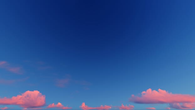 Cloudy blue sky abstract background, blue sky background with tiny clouds, 3d rendering

