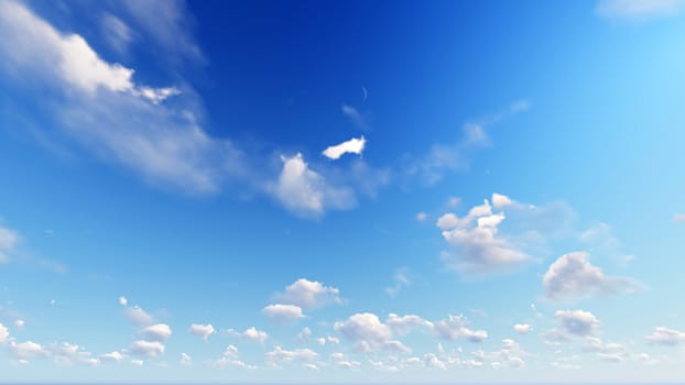 Cloudy blue sky abstract background, blue sky background with tiny clouds, 3d rendering

