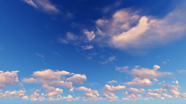 Cloudy blue sky abstract background, blue sky background with tiny clouds, 3d rendering

