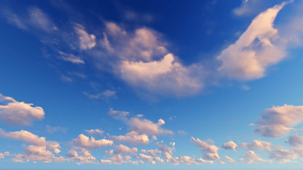 Cloudy blue sky abstract background, blue sky background with tiny clouds, 3d rendering

