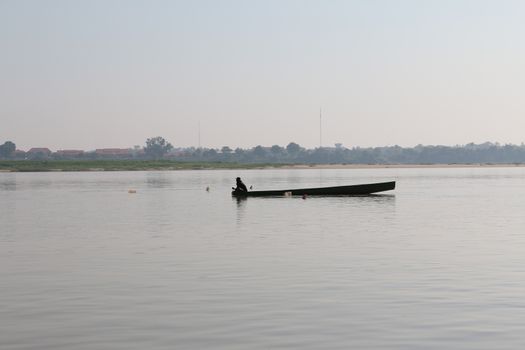 Fishermen can fish in the river .