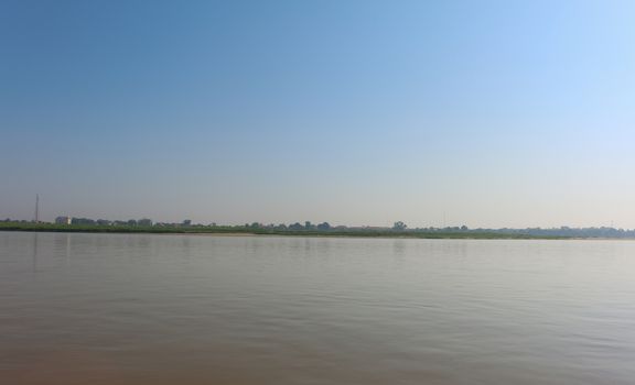 Beautiful landscape of the Mekong river in Thailand