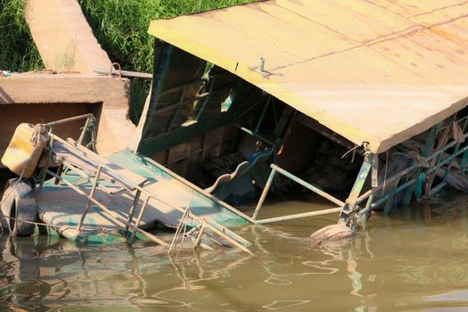 Passenger ship capsized