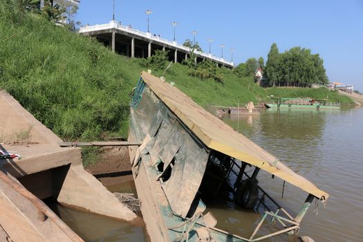 Passenger ship capsized