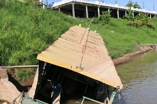 Passenger ship capsized