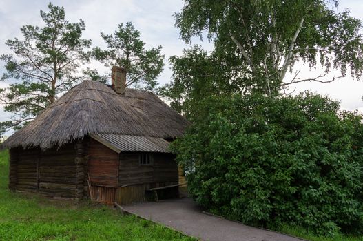 The photo shows the way to the old house